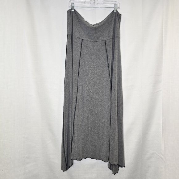 Blue Fish Charcoal Maxi Skirt - Picture 1 of 10